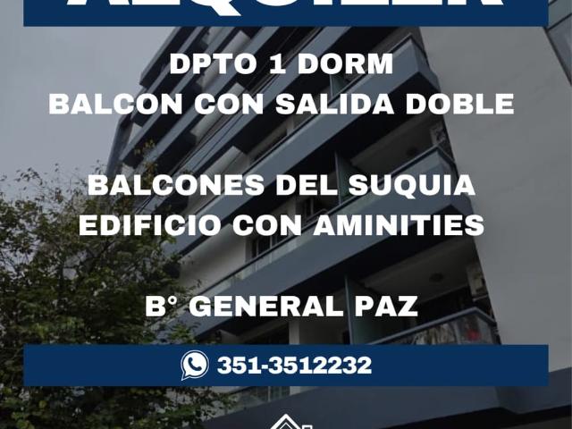 DPTO EN ALQUILER B° GRAL PAZ 1 DORM C/BALCON