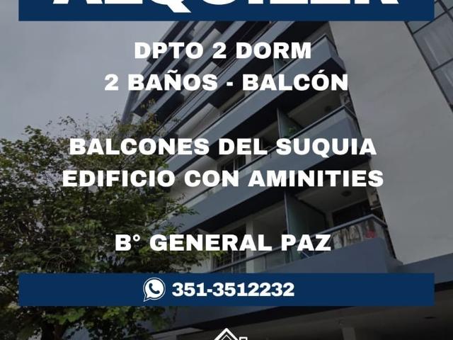 DPTO EN ALQUILER B° GRAL PAZ 2 DORM