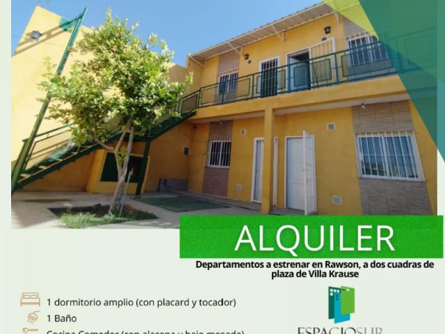 Dpto 1 Dormitorio A Dos Cuadra De Plaza De Villa Krause. Rawson