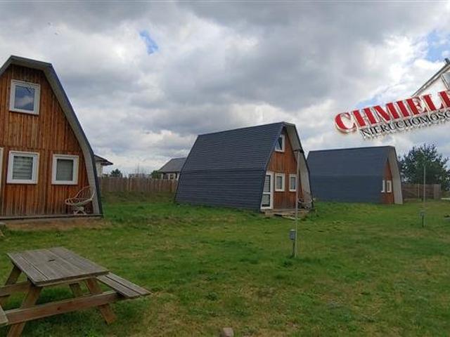 Drewniane domki nad jeziorem Drawsko zapraszam