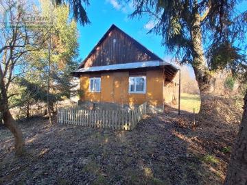 Drewniany dom z potencjałem, 80 m2, działka 0,1374 ha