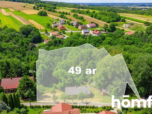 Drewniany dom 69 m² na dużej działce 49 arów Trzciana