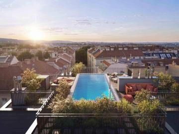 Drei Ebenen, ein Gefühl von Unendlichkeit – Ihr exklusives Penthouse über den Dächern Wiens