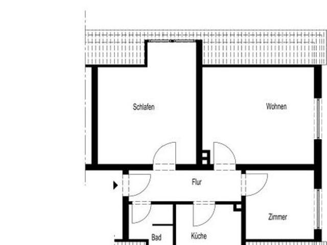 DREI ZIMMER DACHGESCHOSSWOHNUNG 60 QM IN GEVELNDORF