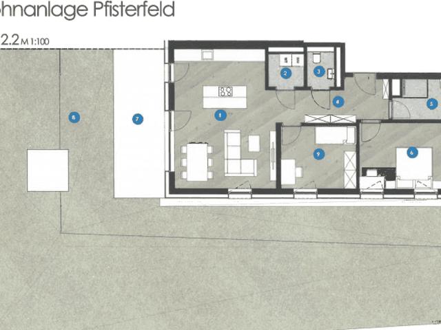 Dreizimmer Gartenwohnung Top 2.2 in Fügen WA Pfisterfeld