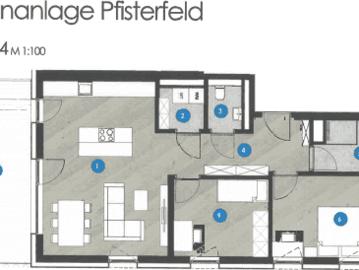 Dreizimmerwohnung Top 1.4 in Fügen WA Pfisterfeld