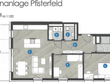 Dreizimmerwohnung Top 2.4 in Fügen WA Pfisterfeld