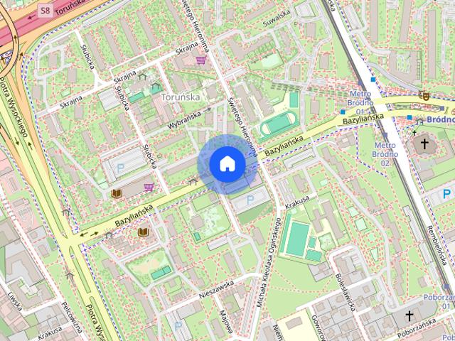 Dwa pokoje na wynajem, przy metrze Bródno