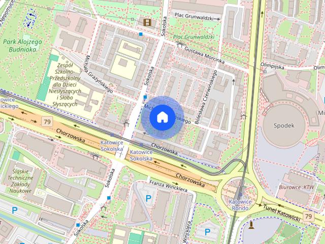 Dwupokojowe umeblowane mieszkanie w centrum miasta