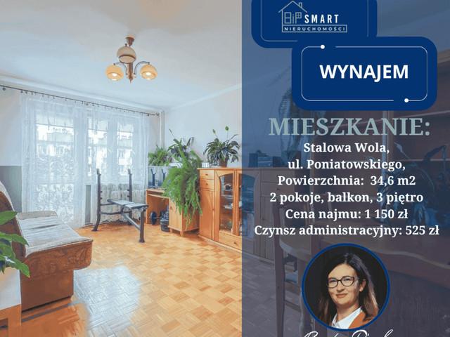 Mieszkanie do wynajęcia, Stalowowolski pow. Stalowa Wola ul. Poniatowskiego, 1150 PLN, 34,6 m2, domy 82