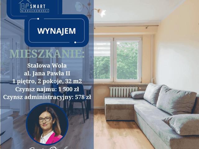Mieszkanie do wynajęcia, Stalowowolski pow. Stalowa Wola Aleja Jana Pawła II, 1500 PLN, 32 m2, domy 53