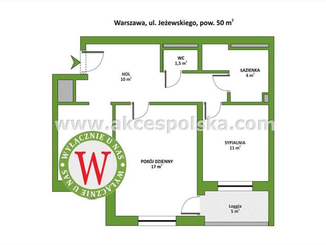 Mieszkanie do wynajęcia, Warszawa M. Warszawa Ursynów Kabaty Jeżewskiego, 3750 PLN, 50 m2, domy MW 161078