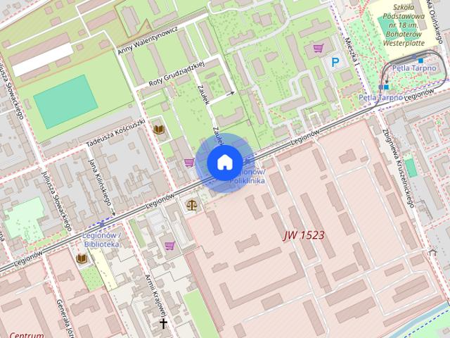Dwupokojowe mieszkanie w centru, pobyt staly