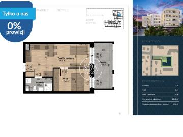 Dwupokojowe mieszkanie 33,49 m² w Fordonie, gotowe do zamieszkania