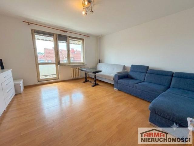 Dwupokojowe mieszkanie 49,5 m2 z dużym balkonem w centrum Stargardu