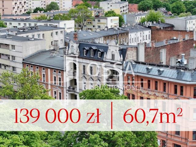 Dwupokojowe mieszkanie 60,7 m² w odrestaurowanej kamienicy