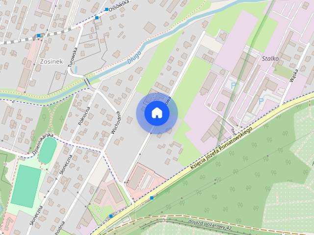 Dwupokojowe poddasze dla firmy w szeregowcu z klimatyzacją