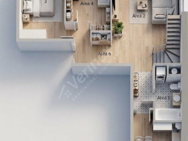 Dwupoziomowe mieszkanie 114 m² z balkonami, blisko Parku polecam!