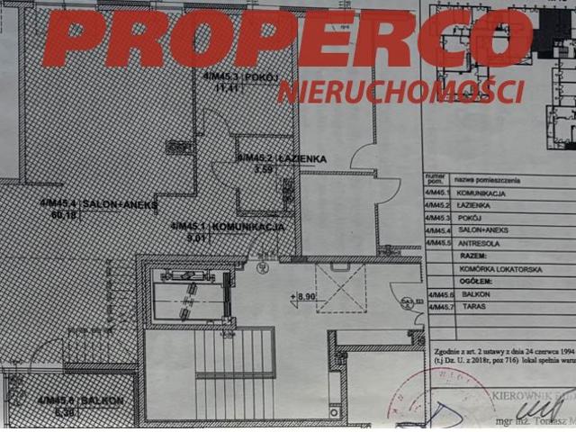 Dwupoziomowy apartament z tarasem i dużym przeszkleniem