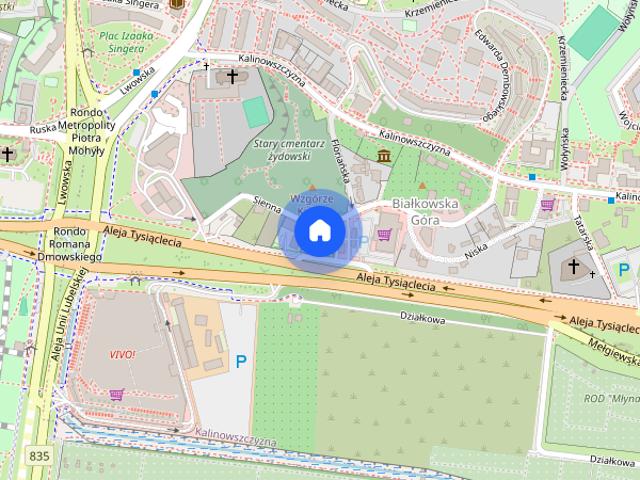 Duży obiekt usługowy 1000 m² z parkingiem – al. Tysiąclecia