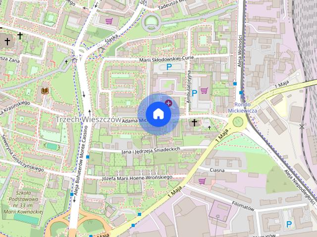 Duża kawalerka w centrum