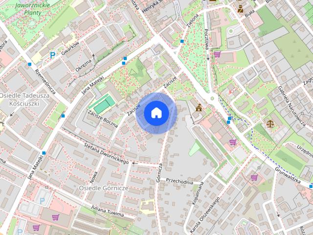 Duża kawalerka w centrum Jaworzna z miejscem parkingowym