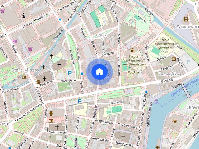 Duża kawalerka w centrum miasta