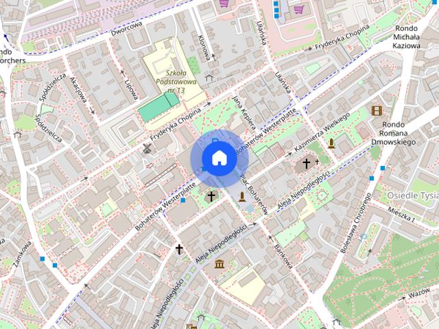 Duża kawalerka w centrum miasta
