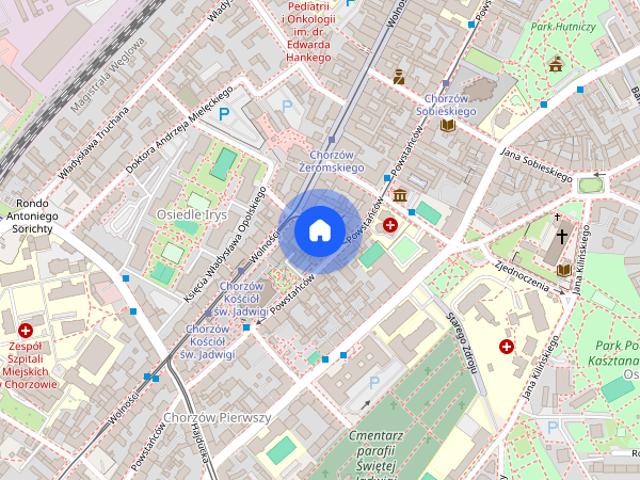 Duża Kawalerka w Chorzowie Centrum Klimatyzator