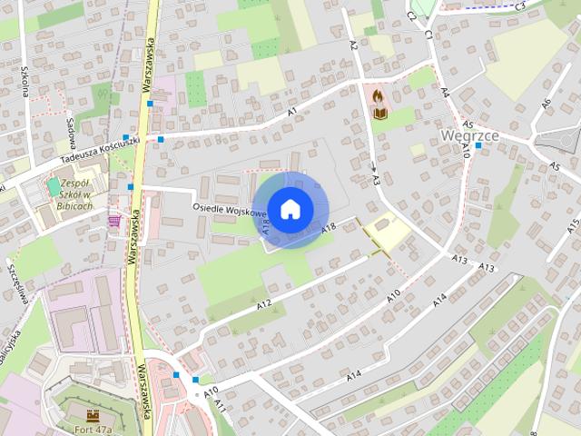 Duża kawalerka z oddzielną kuchnią i balkonem