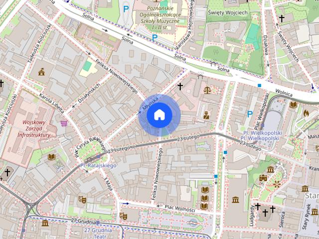 Duża kawalerka, osobna kuchnia, brak czynszu, Centrum, Poznań