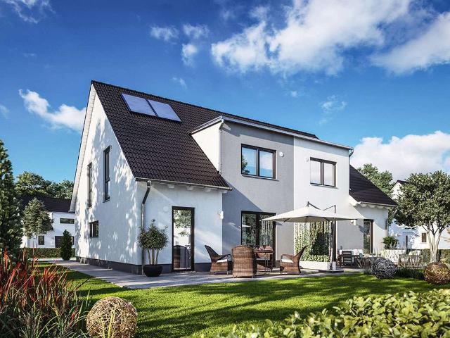 Duett 125 – moderne Doppelhaushälfte mit Grundstück in Oberkrämer
