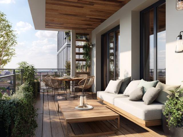 Duingt Lac d'Annecy | Appartement T3 aux combles avec deux balcons et parking intérieur