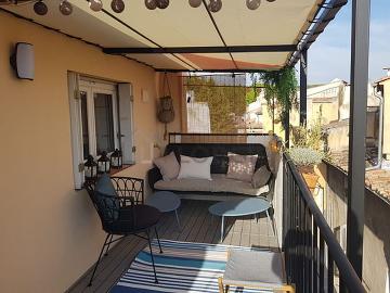 Duplex 1 chambre meublé avec terrasse Centre ville