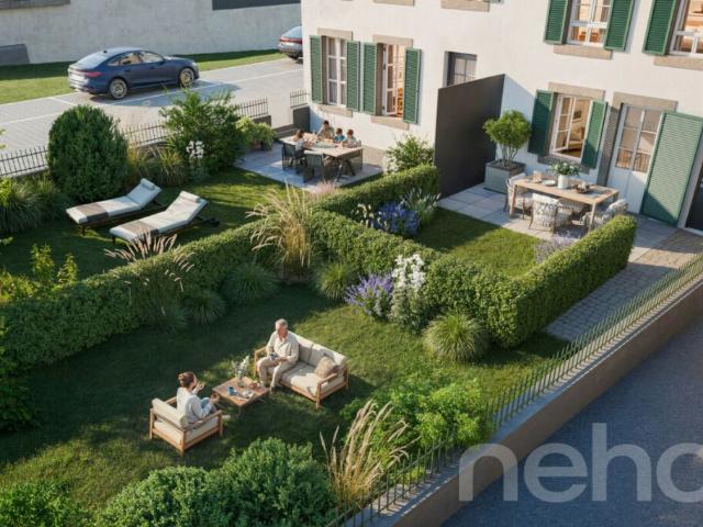 Duplex 2,5 pièces avec jardin, bureau supplémentaire+ grand disponible