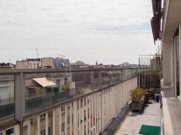 Duplex 2 chambres meublé avec terrasse et ascenseur Alésia Paris 14°