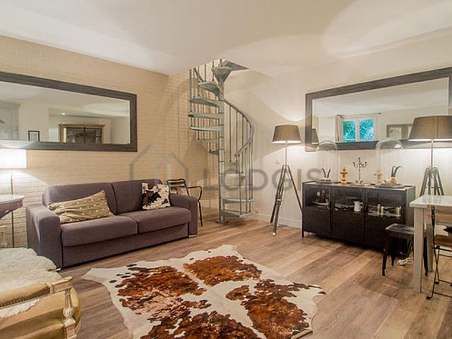 Duplex 2 chambres meublé avec concierge Commerce Paris 15°