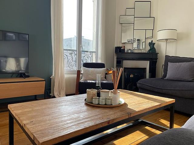 Duplex 4 chambres meublé avec cheminée et place de parking en option Boulogne Billancourt 92100