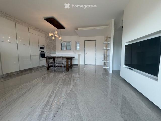 Duplex contemporaneo ammobiliato con vista San Salvatore