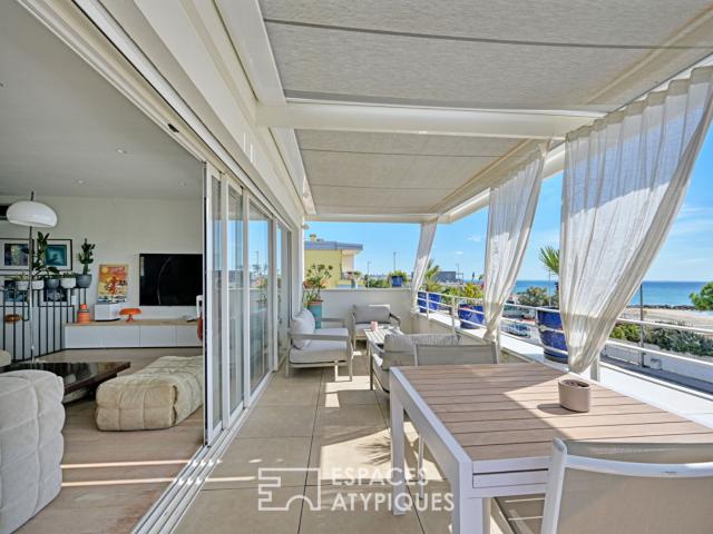 Duplex contemporain tourné vers la mer avec rooftop vue 360 degrés