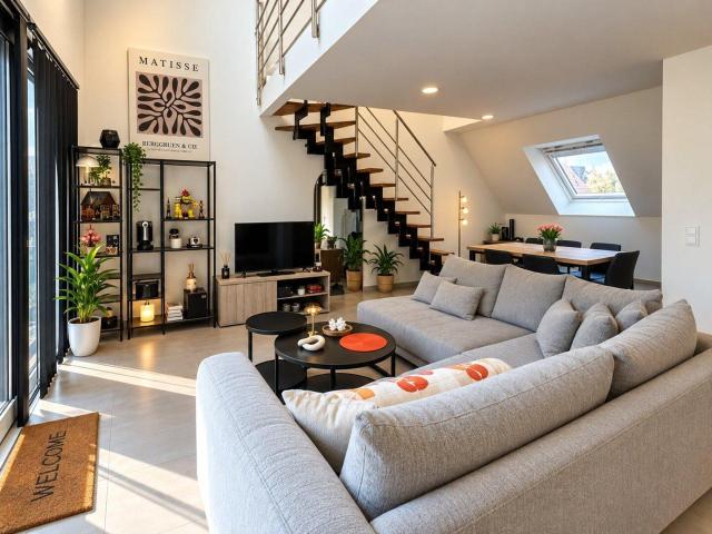 Duplex appartement met 2 slaapkamers nabij centrum Erembodeg