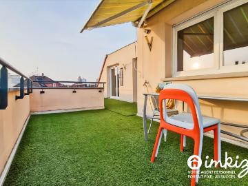 Duplex attique 5P terrasse 2 garages 156m² au sol