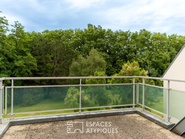 Duplex au dernier étage avec terrasses privatives début Robertsau