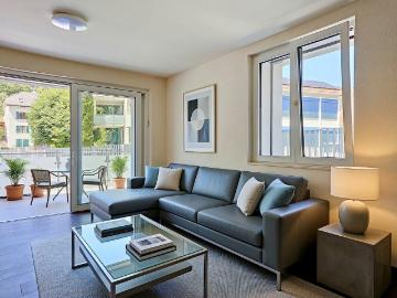 Duplex au rez de chaussée de 3.5 pièces avec terrasse