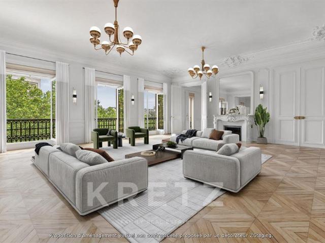 Duplex avec vue unique sur L'Arc de Triomphe 530m² Paris 16ème