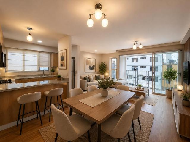 Duplex | Balcón | tercer piso | áreas comunes completas