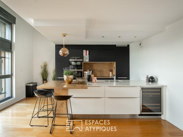 Duplex d'architecte contemporain quartier Orangerie