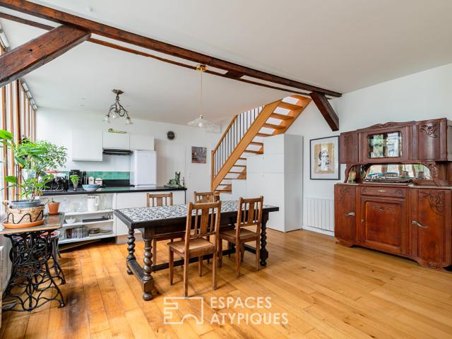 Duplex de charme dans un ancien atelier proche Nation