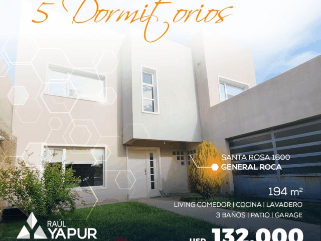 DÚPLEX EN VENTA, 5 DORMITORIOS, GENERAL ROCA en Inmomap