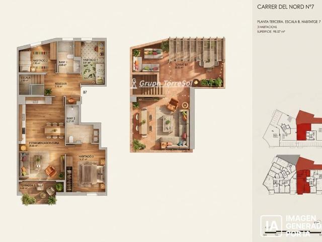 Dúplex en Venta en Centre